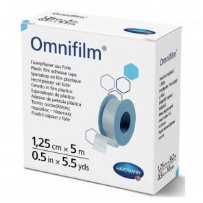 Omnifilm, przylepiec z porowatej transparentnej folii, 1,25 cm x 5 m, 1 rolka - zdjęcie produktu