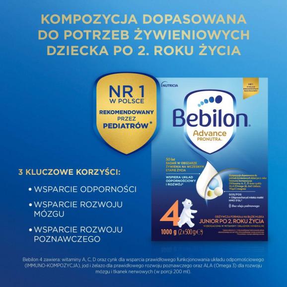 Bebilon Advance Pronutra 4 Junior – odżywcza formuła na bazie mleka po 2. roku życia (1000 g) - zdjęcie produktu