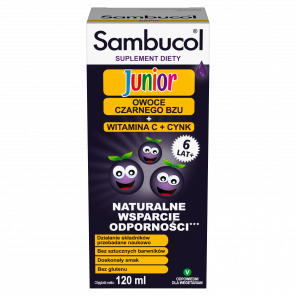 Sambucol Junior – płyn ze składnikami wspomagającymi odporność (120 ml) - zdjęcie produktu