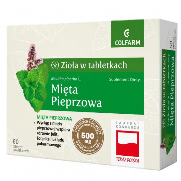 Colfarm Mięta Pieprzowa – suplement diety (60 tabletek) Colfarm Mięta Pieprzowa – suplement diety (60 tabletek) - zdjęcie produktu