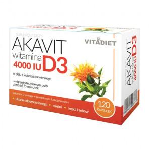 Vitadiet Akavit Witamina D3 4000 IU (120 kapsułek) - zdjęcie produktu