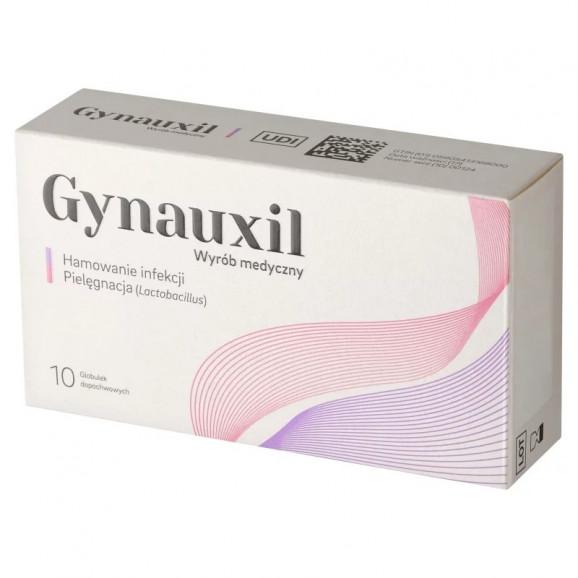 Gynauxil globulki dopochwowe (10 sztuk) – wyrób medyczny - zdjęcie produktu
