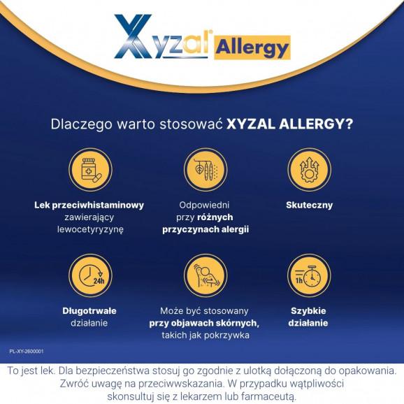 Xyzal Allergy 5 mg - lek przeciwalergiczny (10 tabletek) - zdjęcie produktu
