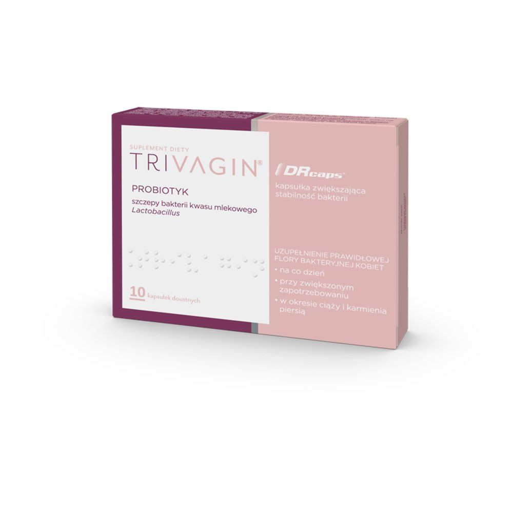 Trivagin (10 kapsułek) – suplement diety z probiotykami