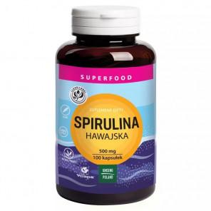 Spirulina Hawajska 500 mg (100 kapsułek) – suplement diety - zdjęcie produktu