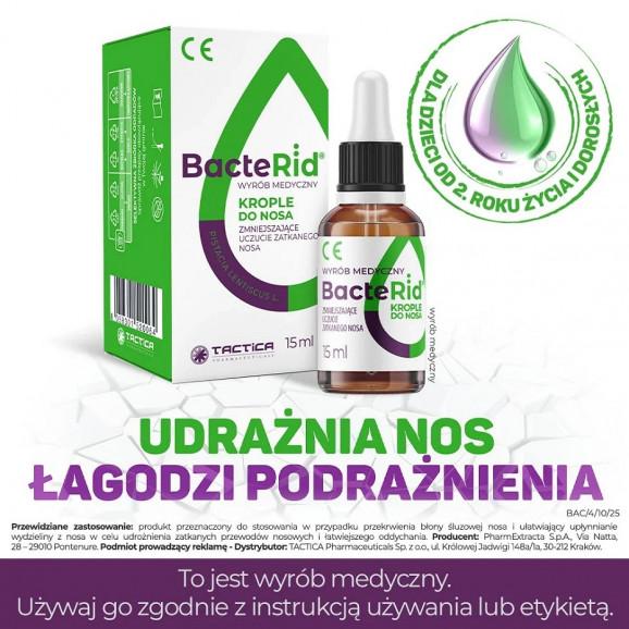Bacterid – krople do nosa, wyrób medyczny (15 ml) - zdjęcie produktu
