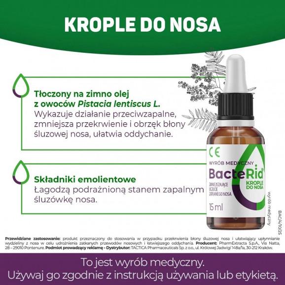 Bacterid – krople do nosa, wyrób medyczny (15 ml) - zdjęcie produktu