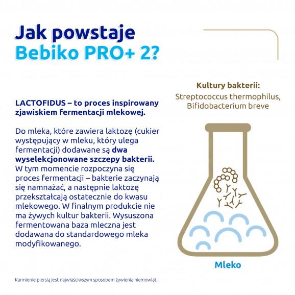 Bebiko Pro+ 2 NUTRIflor Pro+ mleko następne w proszku dla niemowląt powyżej 6. miesiąca życia (700 g) - zdjęcie produktu