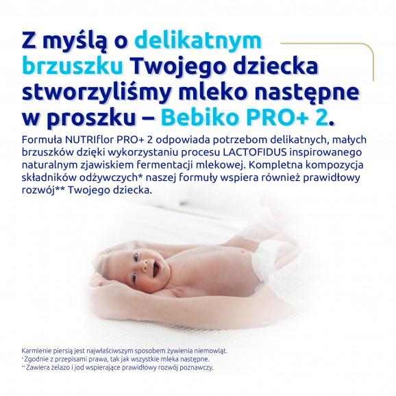 Bebiko Pro+ 2 NUTRIflor Pro+ mleko następne w proszku dla niemowląt powyżej 6. miesiąca życia (700 g) - zdjęcie produktu
