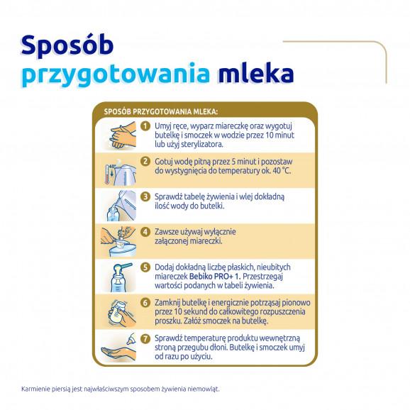 Bebiko Pro+ 1 NUTRIflor Pro+ mleko początkowe w proszku od urodzenia (700 g) - zdjęcie produktu