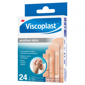 Viscoplast Wrażliwa Skóra, zestaw plastrów (24 szt.) - zdjęcie produktu