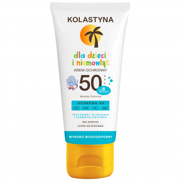 Kolastyna Sun Kids SPF 50 – krem ochronny dla dzieci i niemowląt (75 ml) - zdjęcie produktu