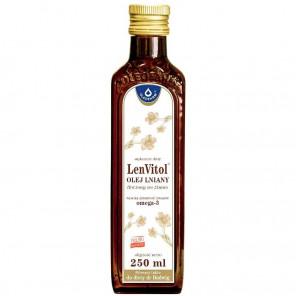 Oleofarm LenVitol – olej lniany tłoczony na zimno (250 ml) - zdjęcie produktu