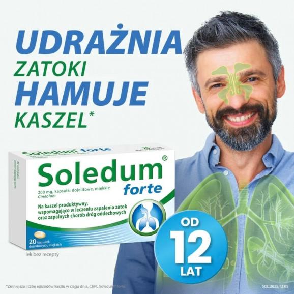 Soledum Forte 200 mg – kapsułki dojelitowe miękkie (20 kapsułek) - zdjęcie produktu