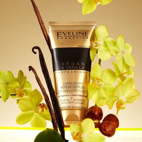 Eveline Argan & Vanilla Luksusowy krem-serum do rąk i paznokci (100 ml) - zdjęcie produktu