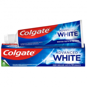 Colgate Advanced White – wybielająca pasta do zębów z fluorem (75 ml) - zdjęcie produktu