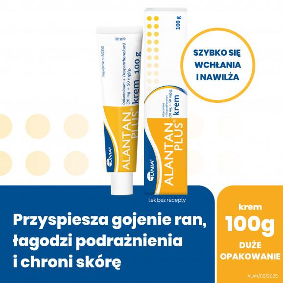 Alantan Plus (20 mg + 50 mg)/g, krem, 100 g - zdjęcie produktu