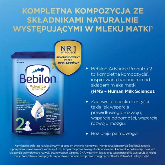 Bebilon 2 z Pronutra+ (Advance Pronutra) – mleko następne w proszku powyżej 6. miesiąca życia (800 g) - zdjęcie produktu