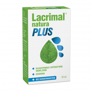 Lacrimal Natura Plus – krople do oczu nawilżające (10 ml) – wyrób medyczny - zdjęcie produktu