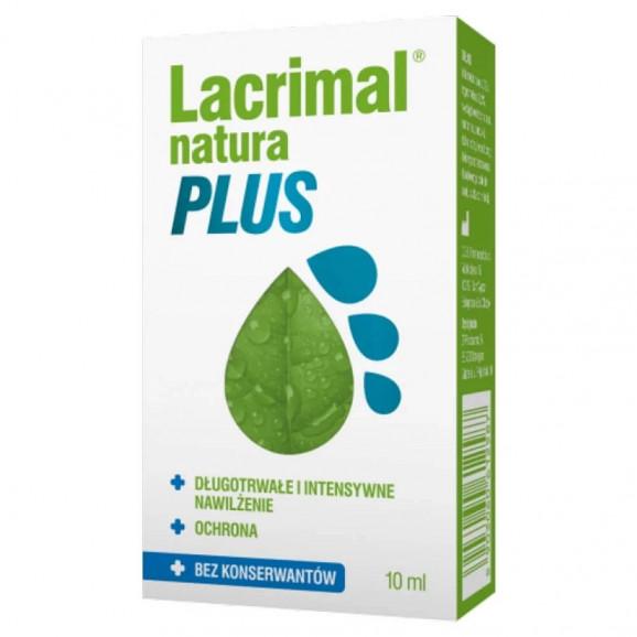 Lacrimal Natura Plus – krople do oczu nawilżające (10 ml) – wyrób medyczny - zdjęcie produktu
