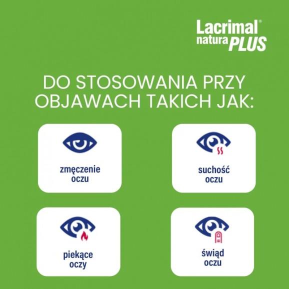 Lacrimal Natura Plus – krople do oczu nawilżające (10 ml) – wyrób medyczny - zdjęcie produktu