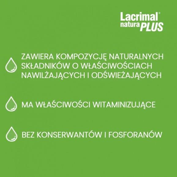 Lacrimal Natura Plus – krople do oczu nawilżające (10 ml) – wyrób medyczny - zdjęcie produktu