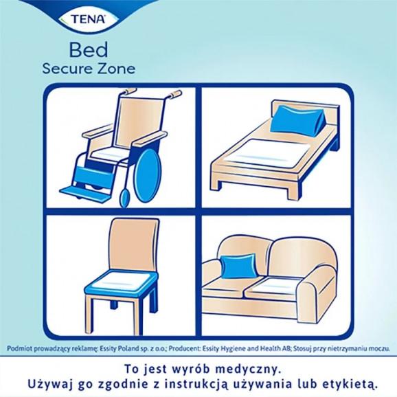 TENA Bed Plus (Secure Zone) podkłady chłonne na łóżko 60 x 90 cm (5 szt.) – wyrób medyczny - zdjęcie produktu