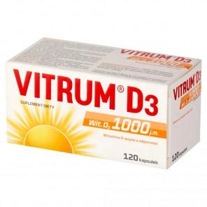 Vitrum D3 1000 j.m. – suplement diety (120 kapsułek) - zdjęcie produktu