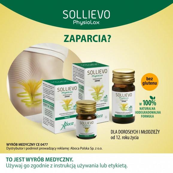 Sollievo Physiolax – fizjologiczne leczenie zaparć, wyrób medyczny (27 tabletek) - zdjęcie produktu