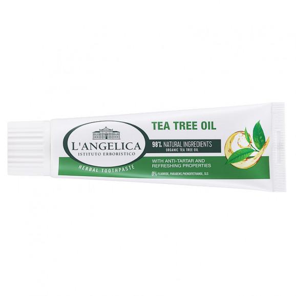 L’Angelica Tea Tree Oil – naturalna pasta do zębów z olejkiem z drzewa herbacianego (75 ml) - zdjęcie produktu