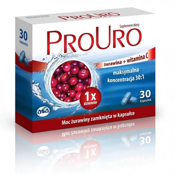 ProUro – suplement diety wspierający zdrowie układu moczowego (30 kapsułek) ProUro – suplement diety wspierający zdrowie układu moczowego (30 kapsułek) - zdjęcie produktu