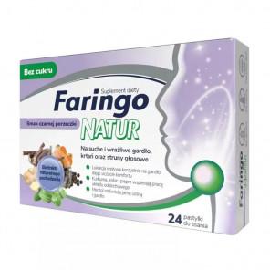 FaringoNatur Czarna Porzeczka 24 pastylki do ssania - zdjęcie produktu