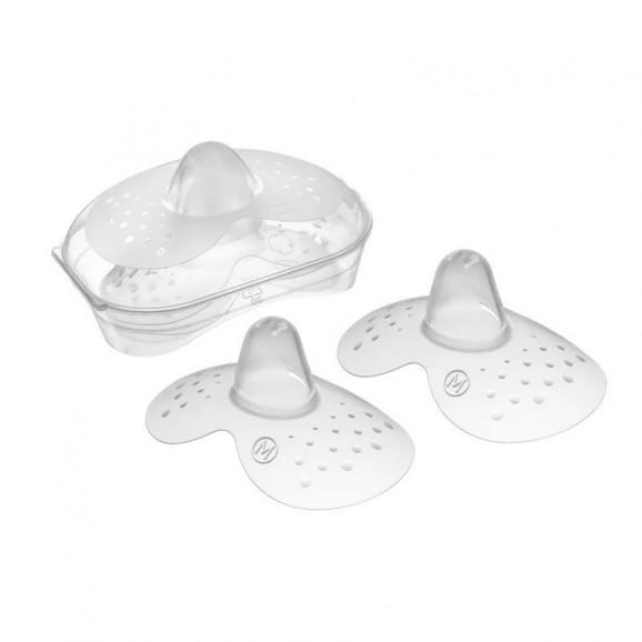 MAM Nipple Shields – osłonki na piersi/brodawki rozmiar M (2 szt. + etui) - zdjęcie produktu