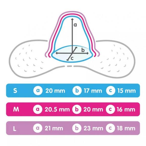 MAM Nipple Shields – osłonki na piersi/brodawki rozmiar M (2 szt. + etui) - zdjęcie produktu