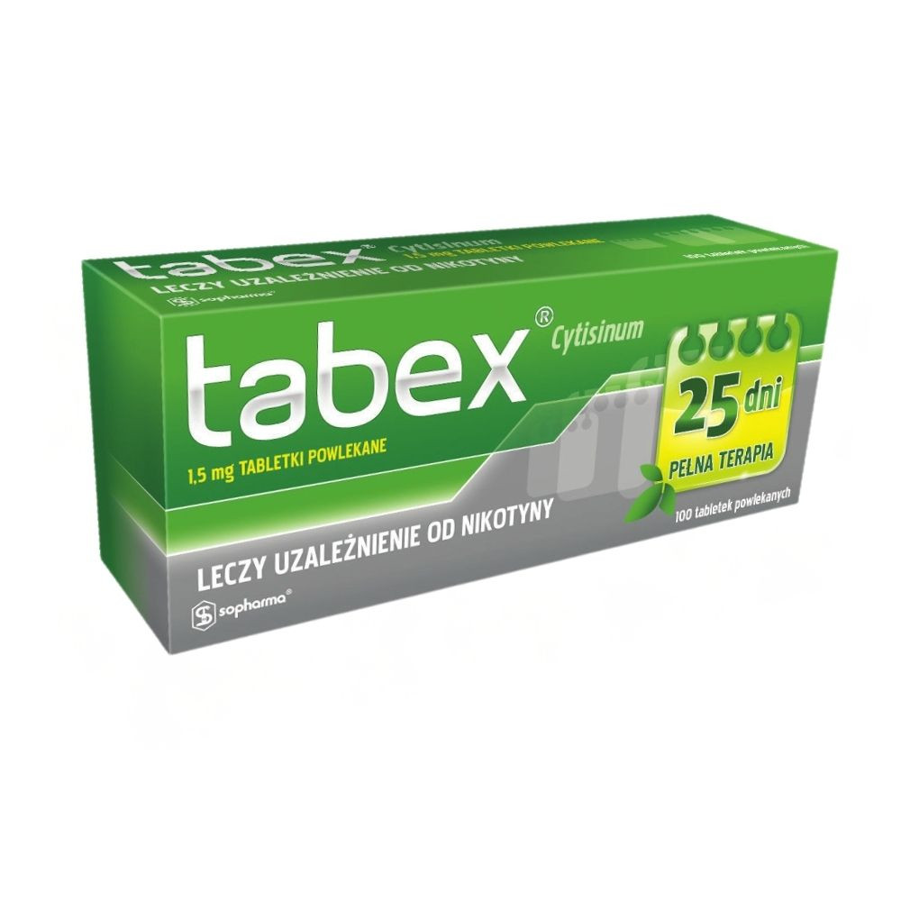 Tabex 1,5 mg, tabletki powlekane (100 tabletek)