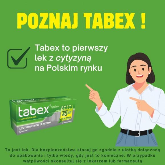 Tabex 1,5 mg, tabletki powlekane (100 tabletek) - zdjęcie produktu