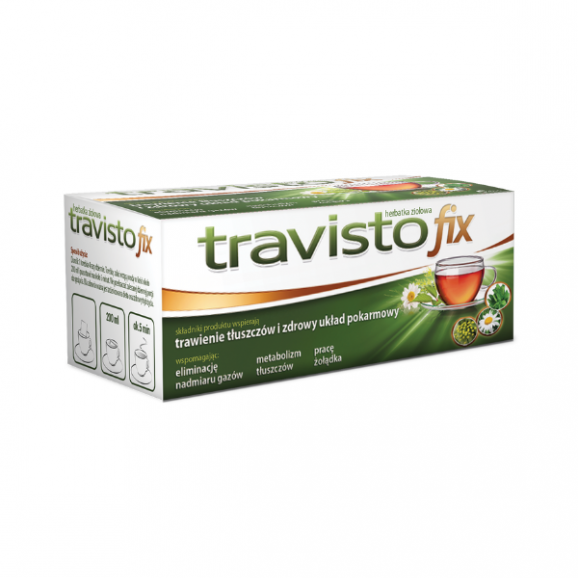 Travisto Fix, herbatka ziołowa, saszetki, 20 szt. Travisto Fix, herbatka ziołowa, saszetki, 20 szt. - zdjęcie produktu