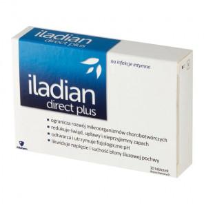 Iladian Direct Plus – tabletki dopochwowe, wyrób medyczny (10 szt.) - zdjęcie produktu