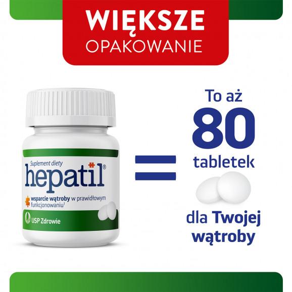 Hepatil – suplement diety (80 tabletek) - zdjęcie produktu