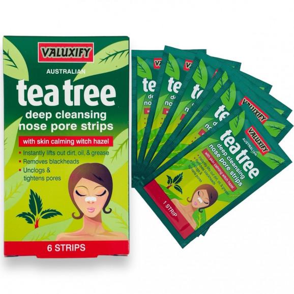 Beauty Formulas Tea Tree Głęboko oczyszczające paski na nos (6 szt.) - zdjęcie produktu