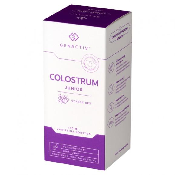 Genactiv Colostrum Junior z czarnym bzem – suplement diety (150 ml) - zdjęcie produktu