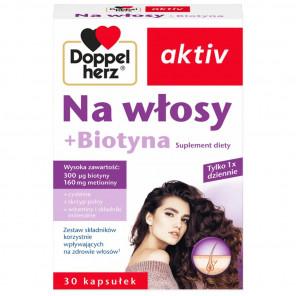 Doppelherz aktiv Na włosy + biotyna – suplement diety (30 kapsułek) - zdjęcie produktu