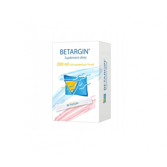 Betargin – suplement diety (20 saszetek po 10 ml) Betargin – suplement diety (20 saszetek po 10 ml) - zdjęcie produktu