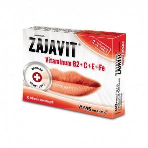 ZAJAVIT (Vitaminum B2+C+E+Fe) – suplement diety (30 tabletek powlekanych) - zdjęcie produktu