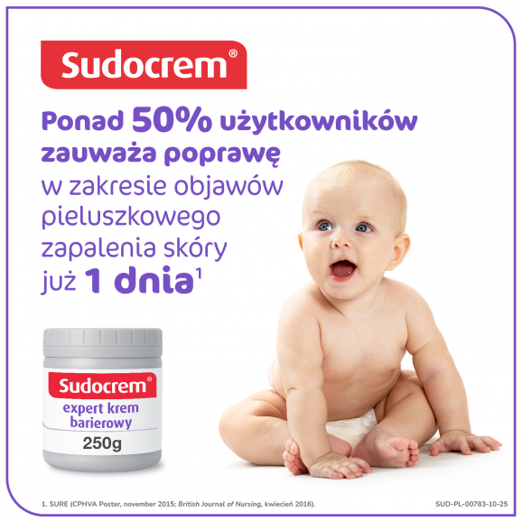 Sudocrem Expert, krem barierowy przy zapaleniach skóry i odparzeniach (250 g) - zdjęcie produktu