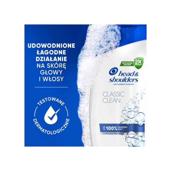 Head & Shoulders Classic Clean 72H – szampon przeciwłupieżowy (400 ml) - zdjęcie produktu