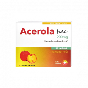 Acerola HEC 200 mg – suplement diety (50 tabletek) - zdjęcie produktu