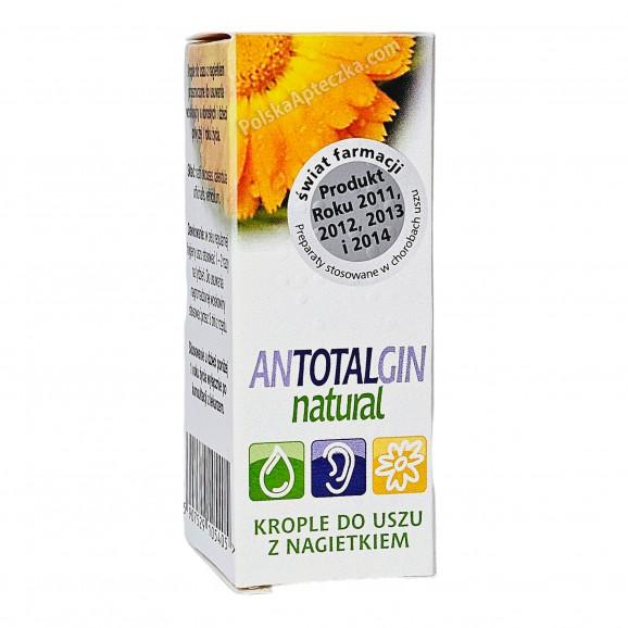 Antotalgin Natural, krople do uszu ułatwiające usuwanie woskowiny – wyrób medyczny (15 g) - zdjęcie produktu