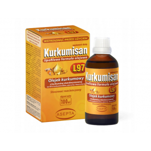 ASEPTA Kurkumisan L97 - olejek kurkumowy z piperyną i kwercetyną (100 ml) - zdjęcie produktu