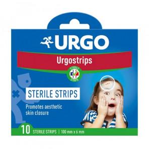 Urgostrips, sterylne samoprzylepne paski do zamykania ran, 100 x 6 mm, 10 szt. - zdjęcie produktu